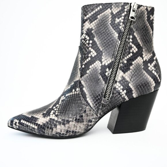 AllSaints Snake Skin Booties - Picture 3 of 8